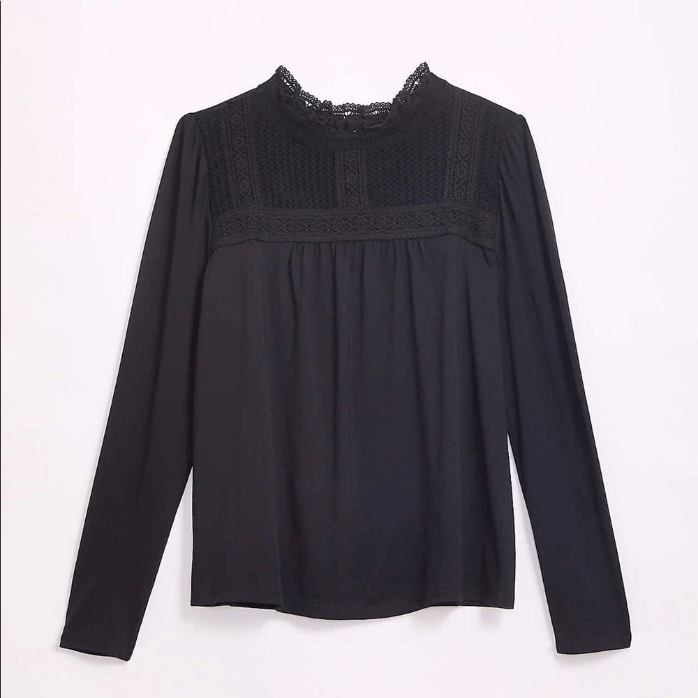 Loft Lace Yoke Blouse